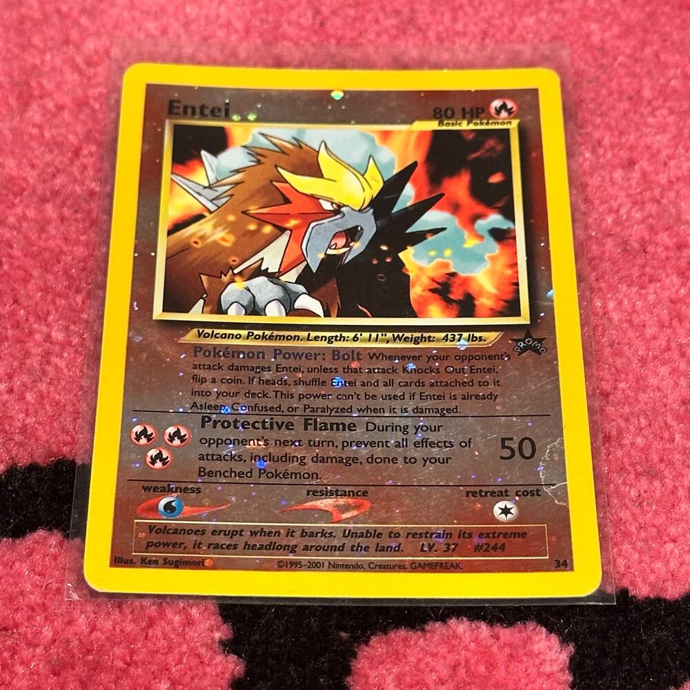Entei #34 – Pokémon Promo – As Pictured